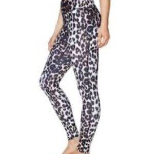 Betsey Johnson Performance Leopard Print Leggings Size Small